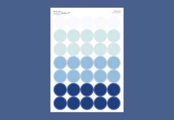 씨블루 도트스티커