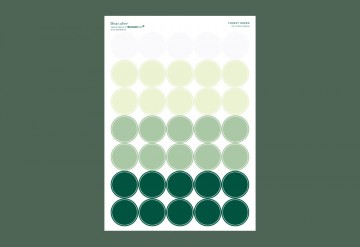 포레스트그린 도트스티커