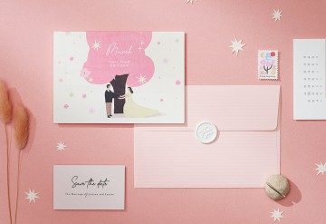 관련 상품 우리가 사랑하는 계절_봄 청첩장