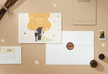 관련 상품 우리가 사랑하는 계절_가을 청첩장