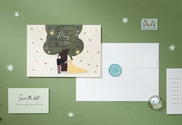 관련 상품 우리가 사랑하는 계절_여름 청첩장