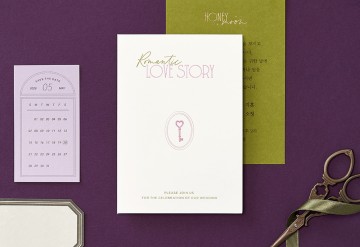 관련 상품 사랑의 열쇠 청첩장